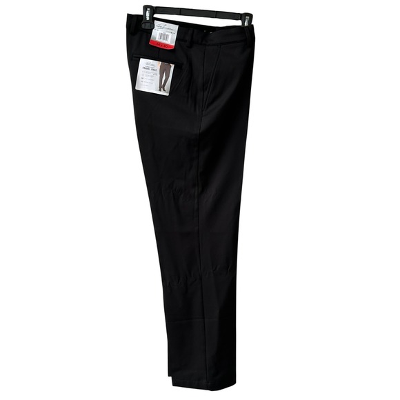 Greg Norman Mens Ultimate Classic Travel Pant Black 34x30 Stretch Golf NWT - Picture 6 of 13